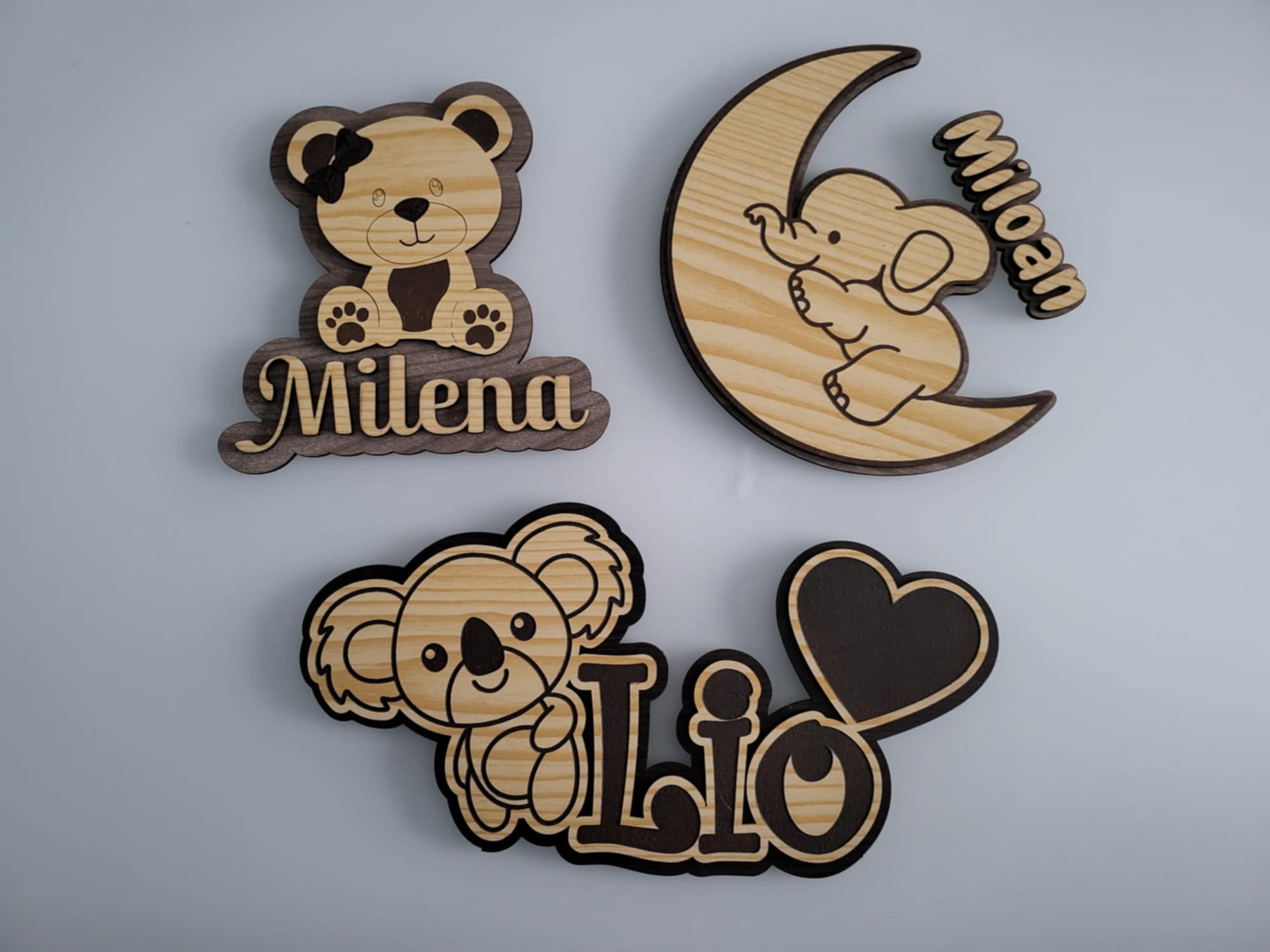 Prénom personnalisé découpe laser