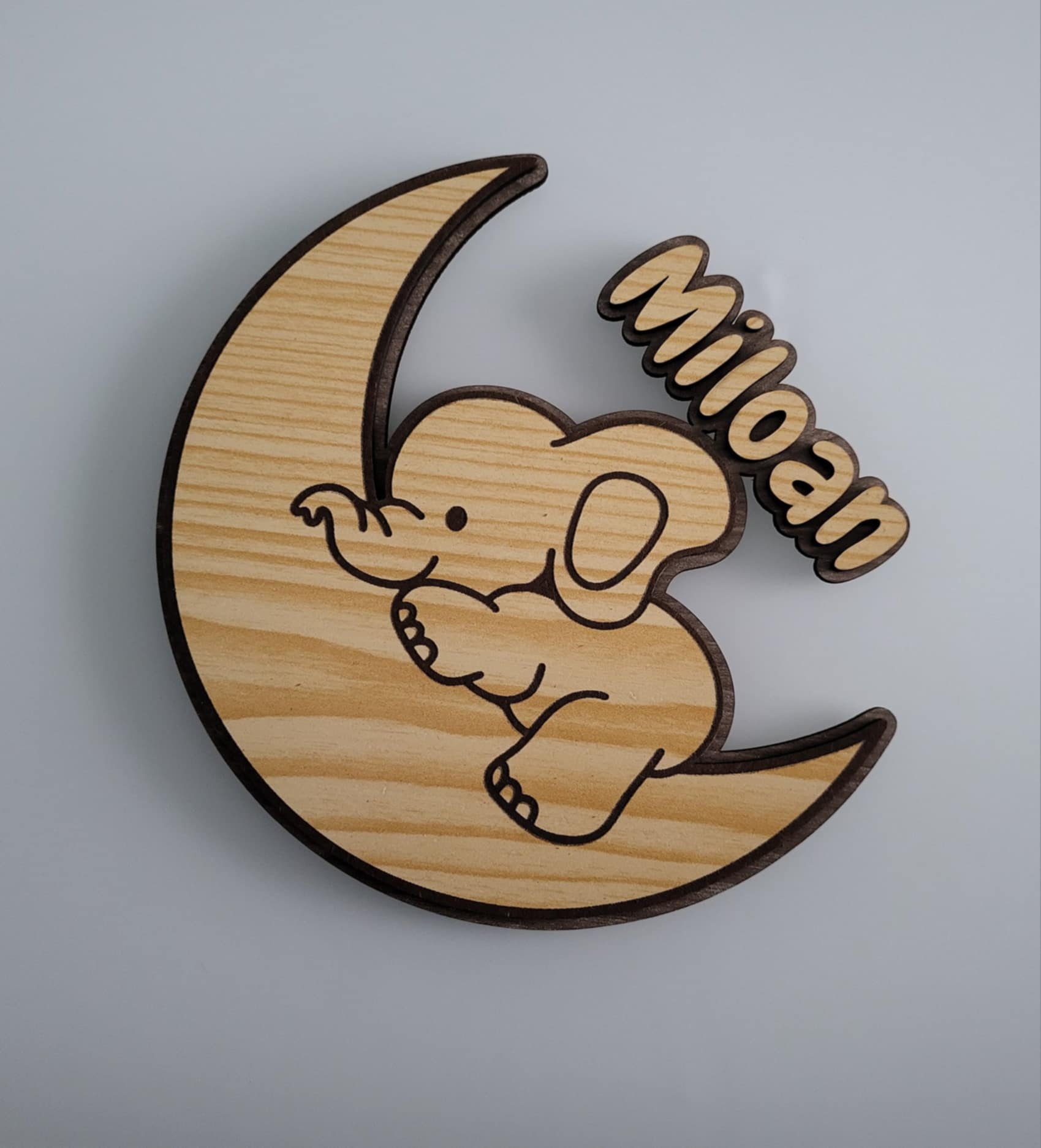 Prénom personnalisé découpe laser