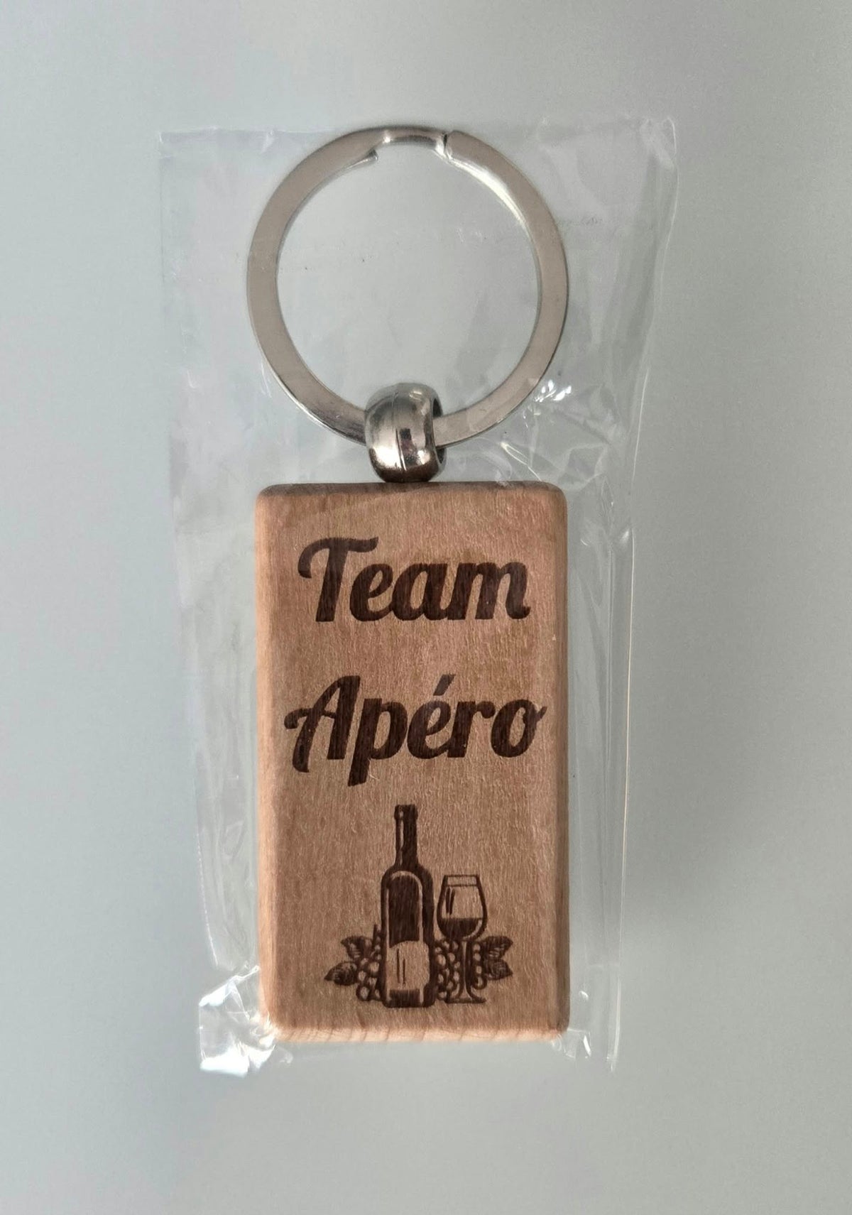 Porte-clés personnalisable en bois