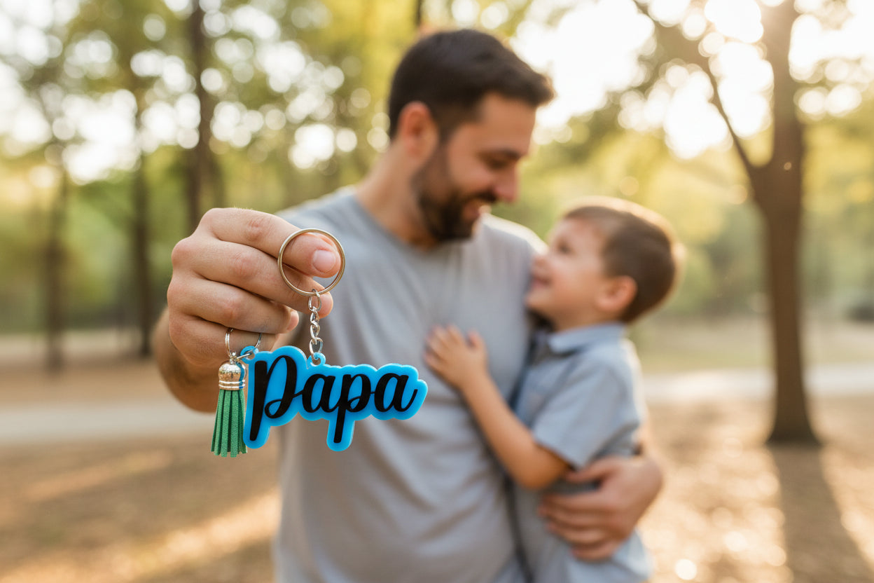 Porte-clé prénom/mot en plexy 1pc